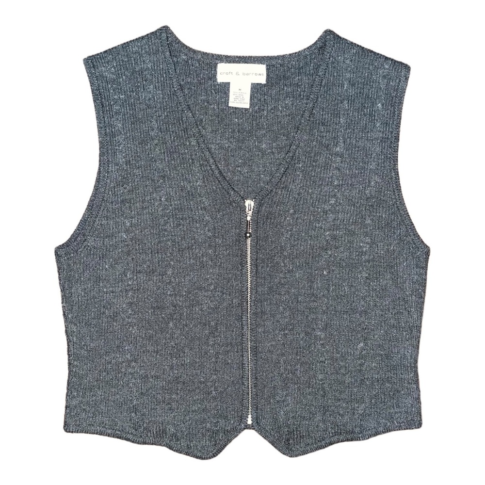 Croft & Barrow Zip Up Vest